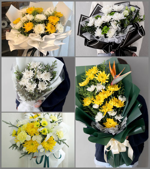 广东梅州市蕉岭县蓝坊镇石中村白事花束代送